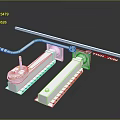 Iron frame large iron frame iron frame house factory industrial iron frame iron ladder rigid ladder work frame rigid scaffold 3d model