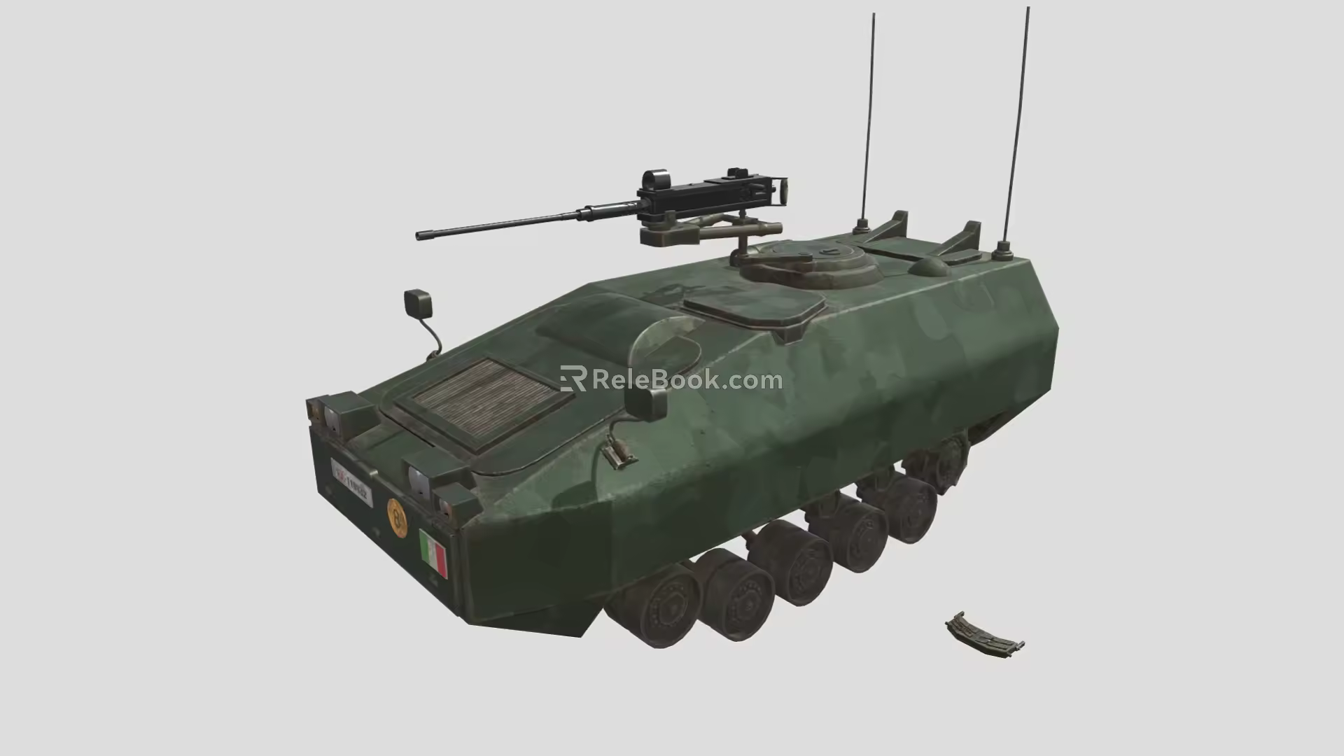 Armored Vehicle Light Machine Gun Armored Vehicle Transporter Armored Vehicle Launcher Infantry Fighting Vehicle Low Face Number Low Model Simple Model Video Class Super Realistic High Precision 3d model