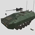 Armored Vehicle Light Machine Gun Armored Vehicle Transporter Armored Vehicle Launcher Infantry Fighting Vehicle Low Face Number Low Model Simple Model Video Class Super Realistic High Precision 3d model