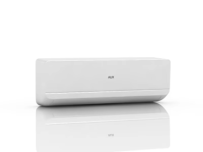 White AUX Wall Mounted Home Appliance With Modern Design For Cooling And Heating 3d model