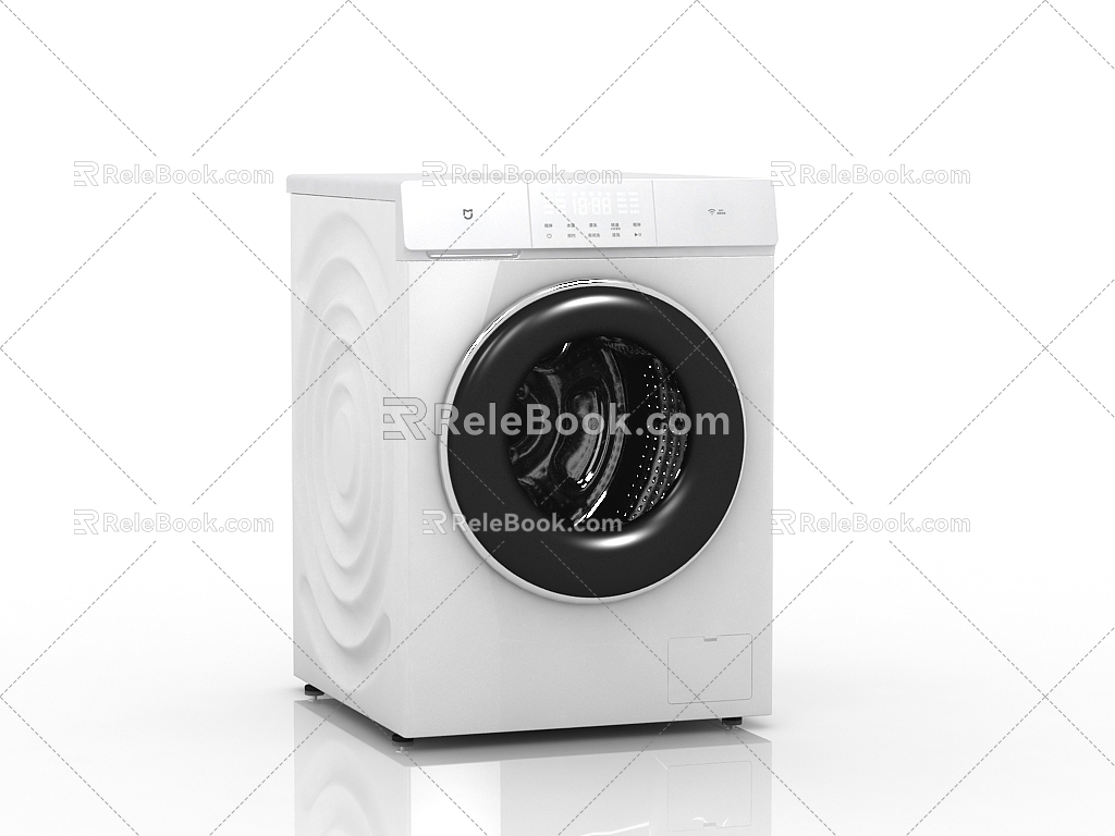 Modern washing machine drum washing machine 3d model