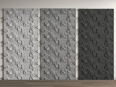 rubble stone background wall stone wall rubble stone wall cultural stone background wall 3d model