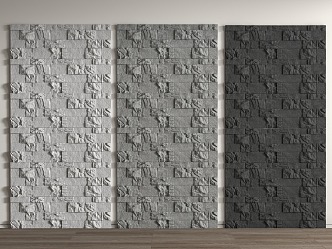 rubble stone background wall stone wall rubble stone wall cultural stone background wall 3d model