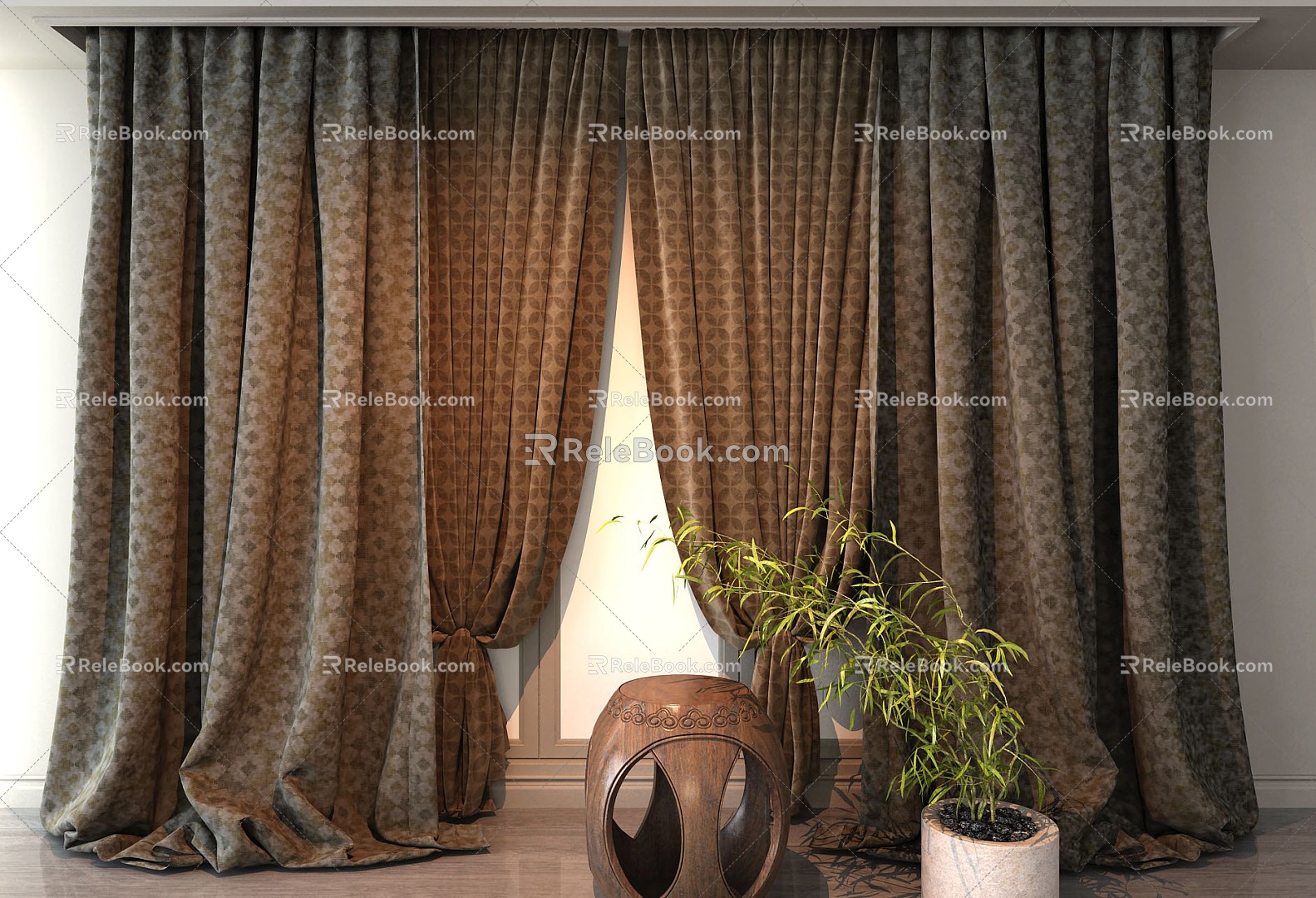 Curtains 3d model