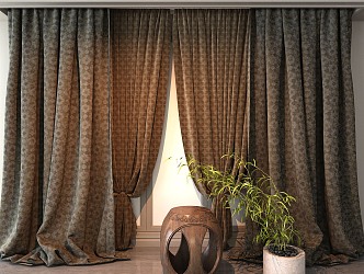 Curtains 3d model