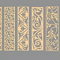 Decorative Wooden Room Dividers With Carved Patterns And Various Designs For Interior Decor