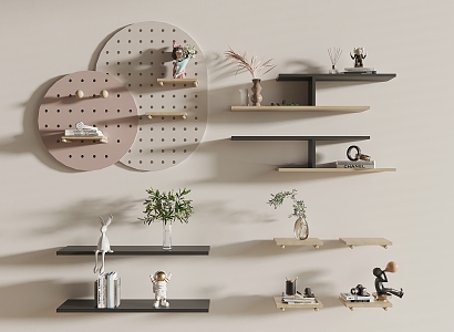 Modern Wall Shelf Storage Rack 3d model