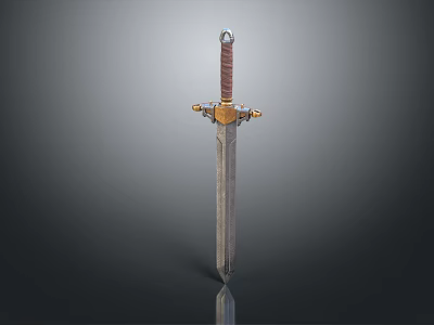 Officer Sword Long Sword Sheath Sword Samurai Sword Samurai Sword Accessories Soldier Sword Knight Sabre 3d model