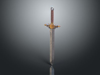 Officer Sword Long Sword Sheath Sword Samurai Sword Samurai Sword Accessories Soldier Sword Knight Sabre 3d model