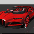 Red Super Sports Car With Sleek Aerodynamic Design And Modern Exterior