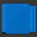 Blue Commercial Phone Stand With Angled Panel And Sturdy Base For Desktop Business Use