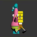 SpongeBob SquarePants Patrick Star And Squidward Tentacles Cartoon Character Figurines Standing Together