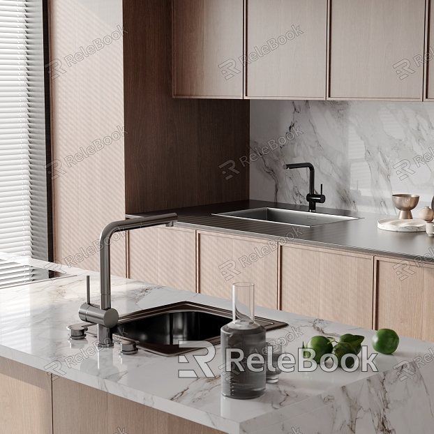 kitchen sink decoration cabinet model