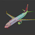 Air Canada Passenger Airplane Model With White Body And Blue Tail Design