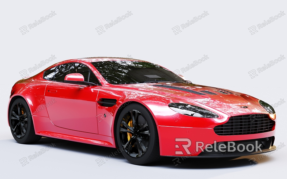 Red Car sports car Aston Martin model