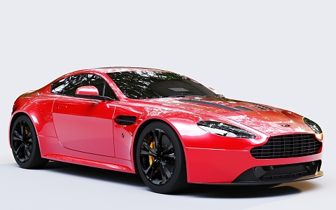 Red Car sports car Aston Martin 3d model