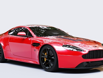 Red Car sports car Aston Martin 3d model