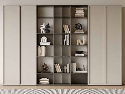 Bookcase Bookshelf Display Cabinet Book Ornaments Multifunctional Decorative Cabinet Combination Bookcase Open Bookcase model