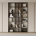 Bookcase Bookshelf Display Cabinet Book Ornaments Multifunctional Decorative Cabinet Combination Bookcase Open Bookcase 3d model