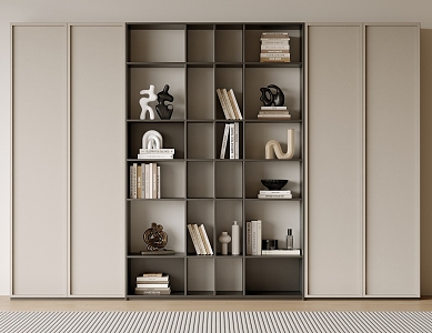 Bookcase Bookshelf Display Cabinet Book Ornaments Multifunctional Decorative Cabinet Combination Bookcase Open Bookcase 3d model