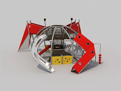 Modern amusement equipment big crab 3d model Modern amusement equipment big crab 3d model