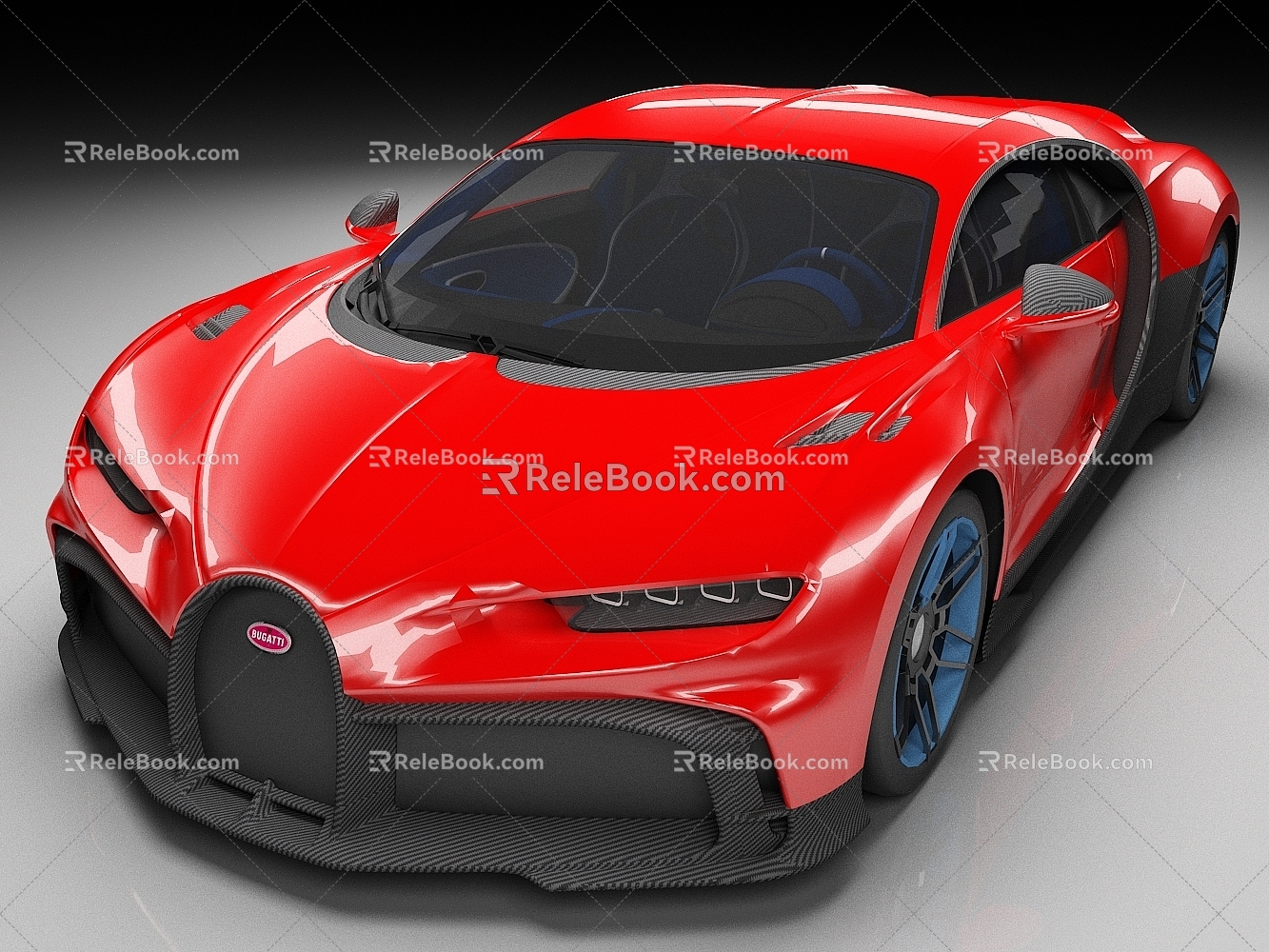 Bugatti Dragon 2023 sports car Luxury Car 3d model