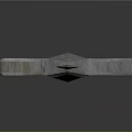 Medieval Sword With Metal Blade And Wooden Hilt Isolated On Gray Background