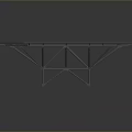 Iron frame large iron frame iron frame house factory industrial iron frame iron ladder rigid ladder work frame rigid scaffold 3d model