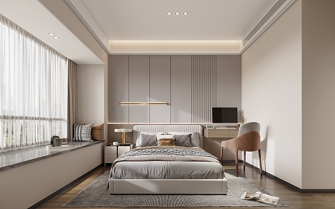 Modern Bedroom 3d model