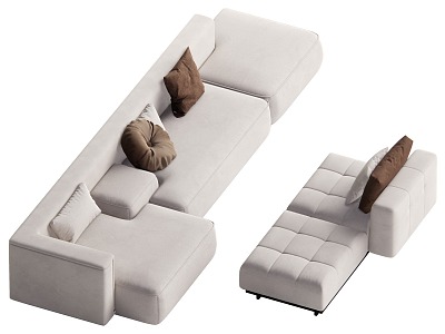 Modern Combination Sofa 3d model