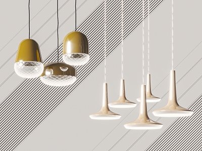 Modern chandelier 3d model