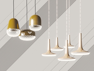 Modern chandelier 3d model