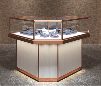 Light Luxury Jewelry Cabinet 3d model