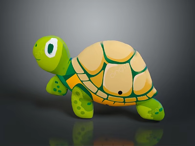 Turtle Shaped Kids Sports Equipment For Balance Training And Physical Exercise 3d model