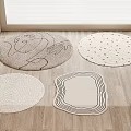Modern Round Carpet 3d model