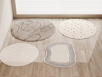 Modern Round Carpet 3d model