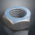 High Quality Metal Hardware Tool Hexagonal Nut with Threaded Design for Industrial Use 3d model