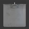 Shiny Stainless Steel Cooking Pot With Lid And Two Side Handles