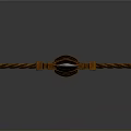 Traditional Decorative Sword With Sharp Metal Blade Red Handle And Ornate Golden Crossguard