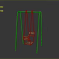 Elegant Modern Swing Design With Double Wooden Seats And Sturdy Metal Frame