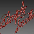 Glowing Yellow Simply Breathe Neon Sign Decor On Dark Wall