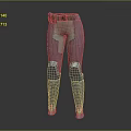 Tactical Utility Pants With Green And Gray Patched Design Waist Belt And Knee Pads