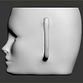 Creative White Face Shaped Ceramic Mug With Handle For Daily Use
