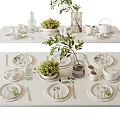 Modern Tableware 3d model