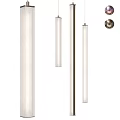 Modern Cylindrical Pendant Lights With Linen Shade And Metal Frame For Interior Design