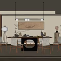Song Style Restaurant 3d model