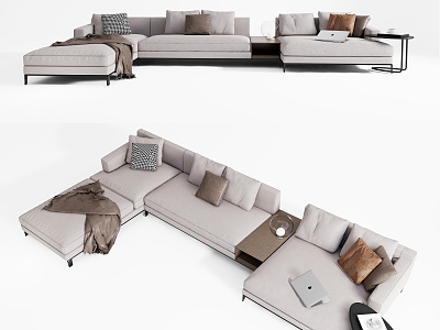 Modern Multiplayer Sofa Corner Sofa model