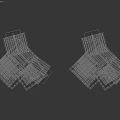 Multi Tiered Birdhouses On Tree Trunk With Platforms And Small Windows