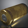 Shiny Golden Brass PRO GUN Bullet With Engraved Letters And Reflective Surface