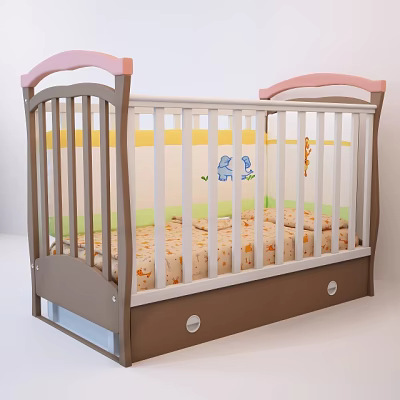 Crib 3d model Crib 3d model